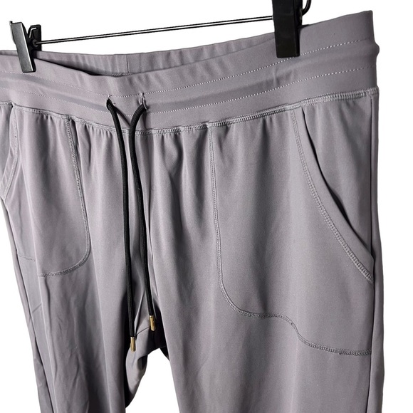 Zyia Active Peak Ankle Zipper Joggers Gray Size Large Athleisure Athletic - Picture 3 of 9